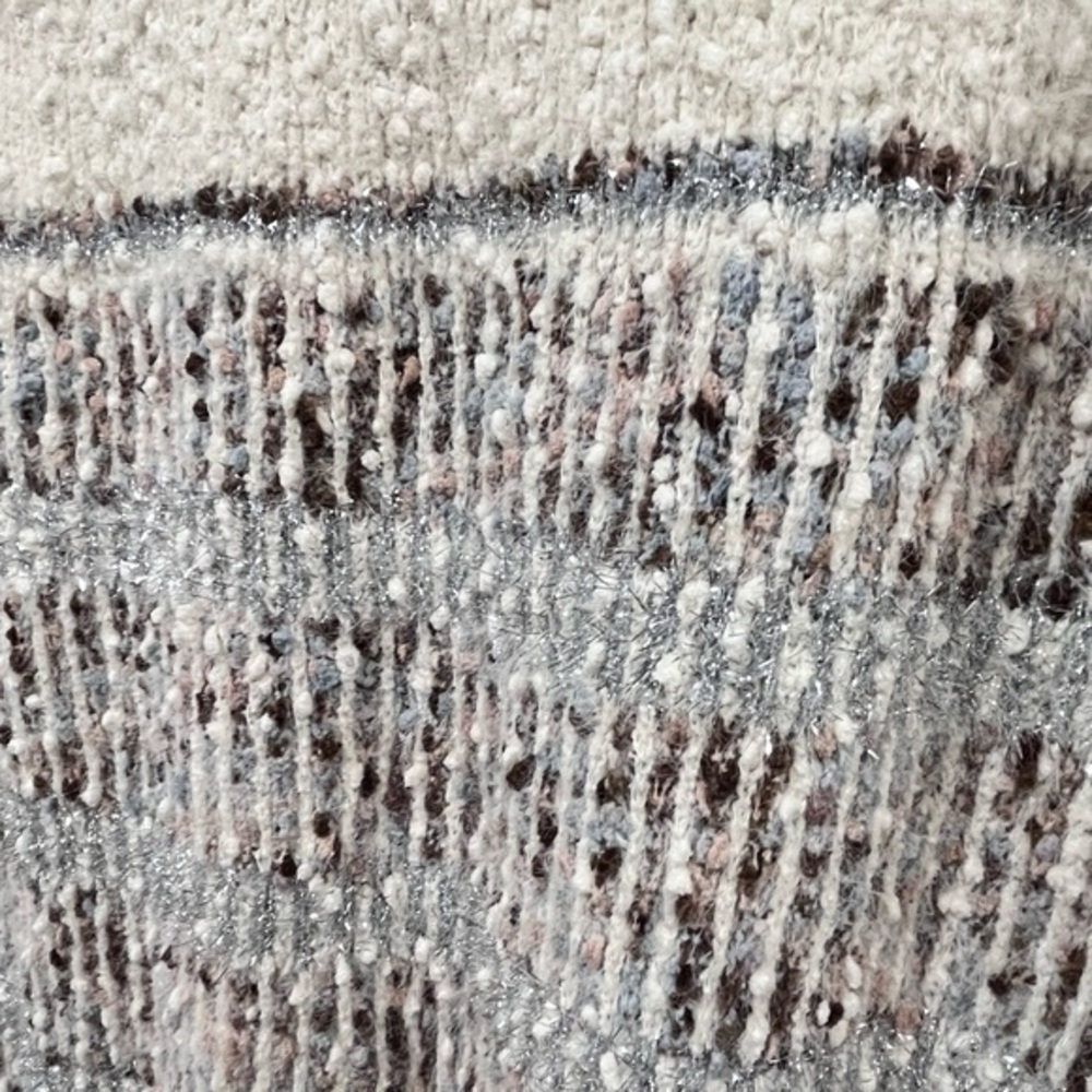 Striped Chenille Tunic Sweater Size Medium - Picture 3 of 7